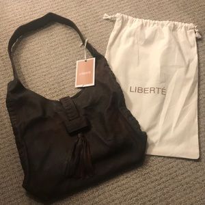 NWT Liberte handmade leather hobo handbag